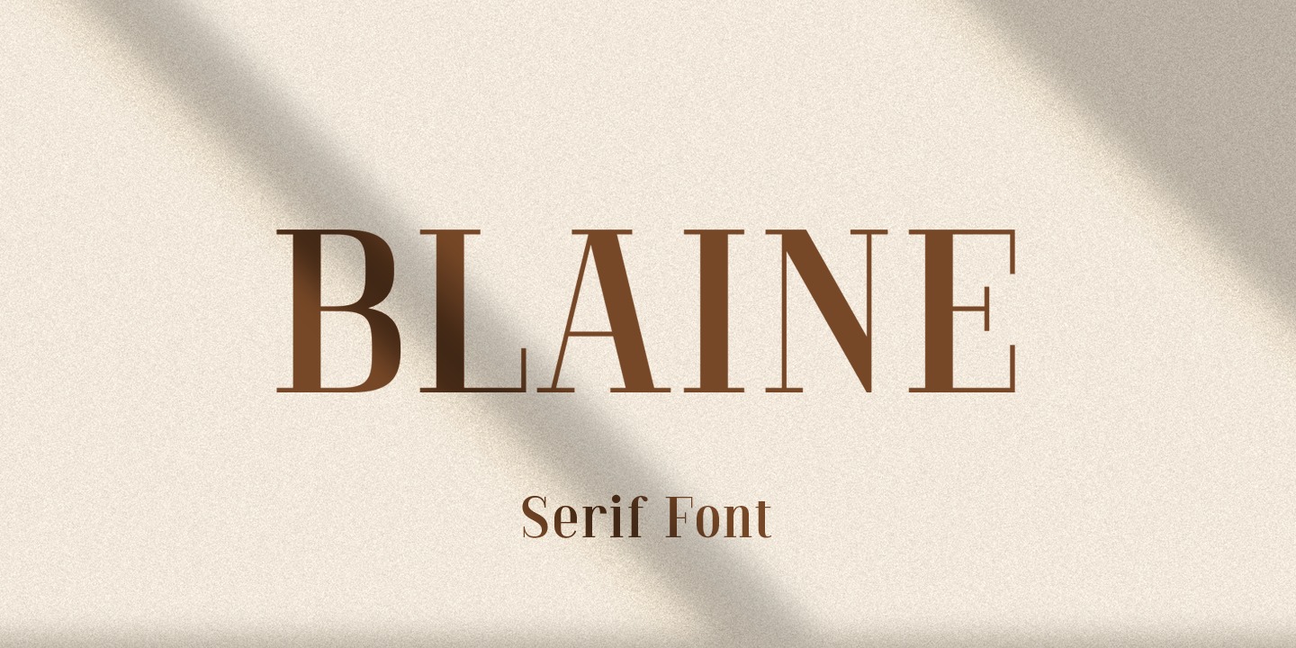 Пример шрифта Blaine